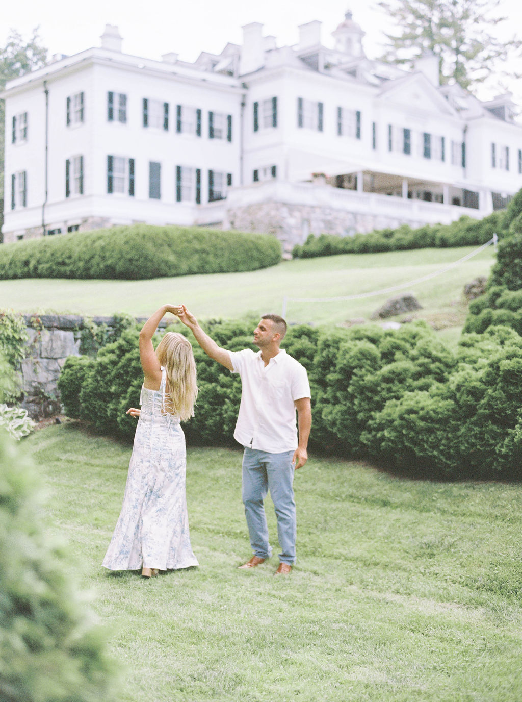 The Mount MA Engagement | Newport RI Film Wedding Photographer Serving CT, RI, Boston, and New England Areas | Film and Digital Photographer | Deirdre Volk Photography