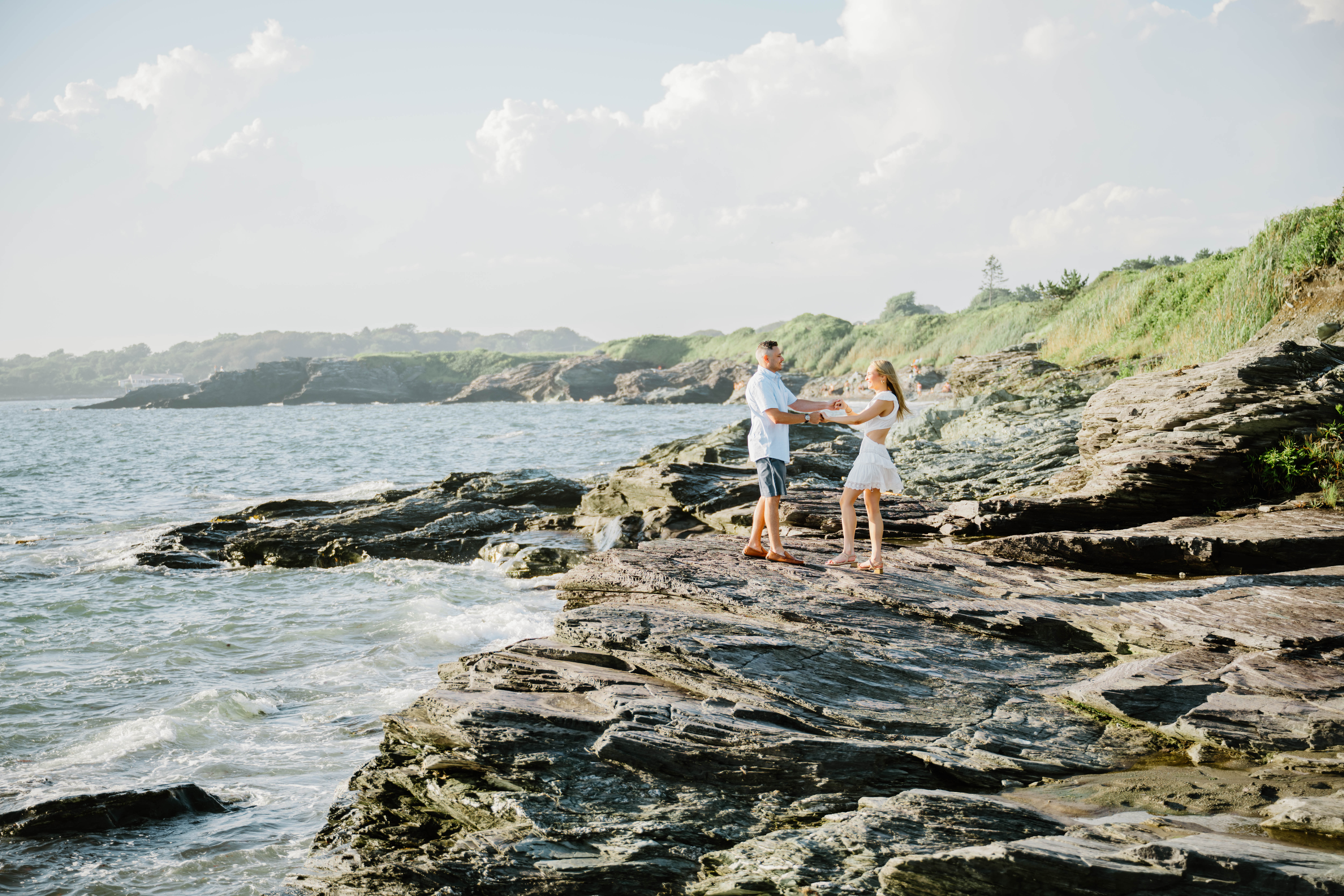 Eolia Mansion and Harkness Park CT Engagement Photographer | Newport RI Film Wedding Photographer Serving CT, RI, Boston, and New England Areas | Film and Digital Photographer | Deirdre Volk Photography