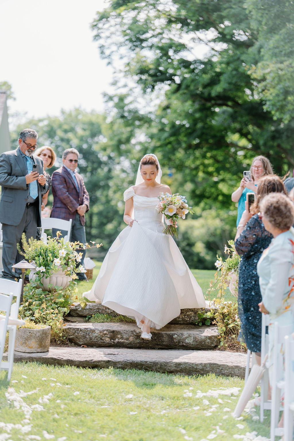 Smith Farm Garden Wedding | Newport RI Film Wedding Photographer Serving CT, RI, Boston, and New England Areas | Film and Digital Photographer | Deirdre Volk Photography