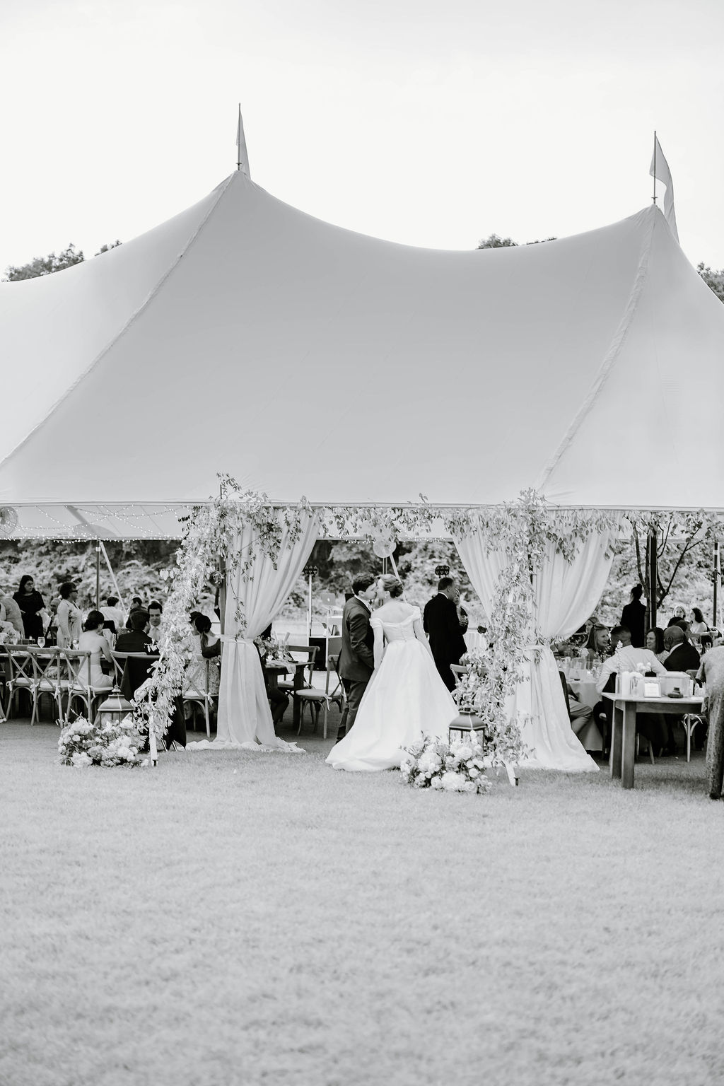 Smith Farm Garden Wedding | Newport RI Film Wedding Photographer Serving CT, RI, Boston, and New England Areas | Film and Digital Photographer | Deirdre Volk Photography